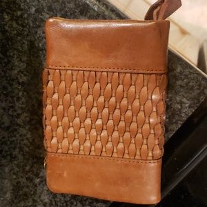 Brown leather wallet